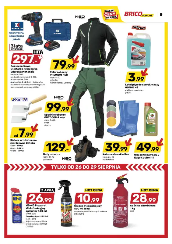 Bricomarche - gazetka promocyjna Gazetka od środy 26.08 do soboty 05.09 - strona 6