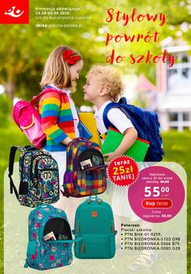 Poczta Polska - gazetka promocyjna Gazetka od poniedziałku 24.08 do niedzieli 06.09