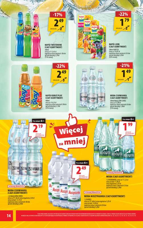 Arhelan - gazetka promocyjna Gazetka od piątku 28.08 do niedzieli 06.09 - strona 14