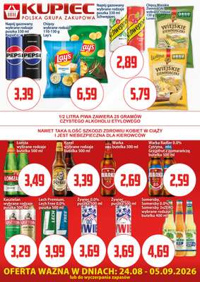 Kupiec - gazetka promocyjna Oferta plakatowa od poniedziałku 24.08 do soboty 05.09 - strona 3