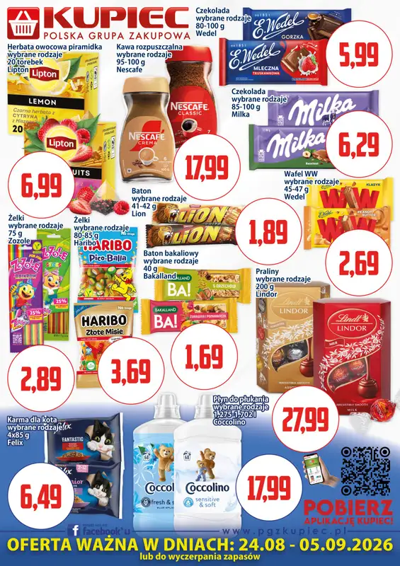 Kupiec - gazetka promocyjna Oferta plakatowa od poniedziałku 24.08 do soboty 05.09 - strona 2