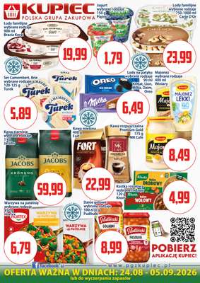 Kupiec - gazetka promocyjna Oferta plakatowa od poniedziałku 24.08 do soboty 05.09