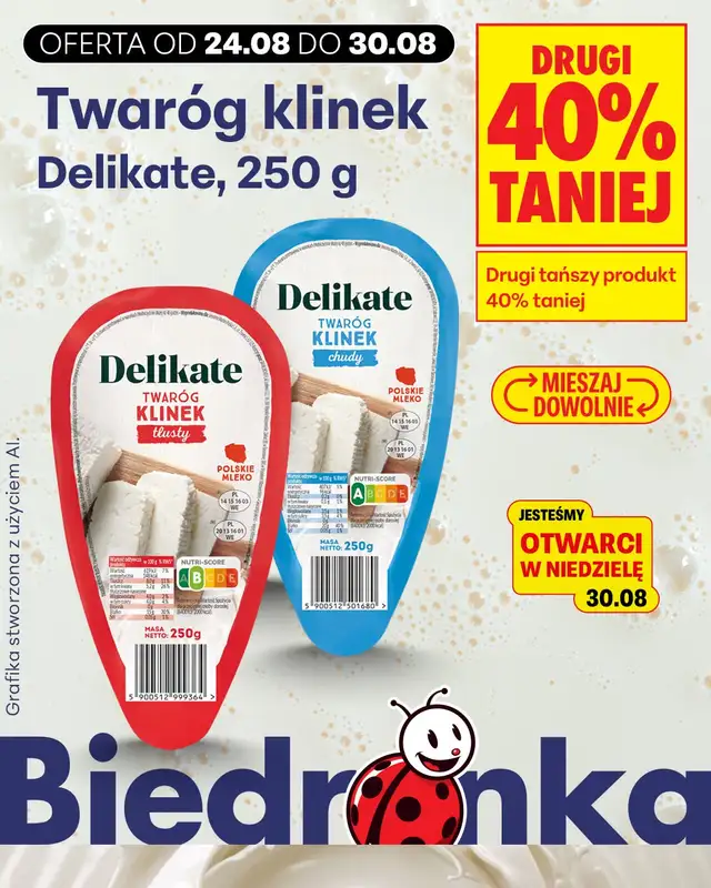 Biedronka - gazetka promocyjna Biedronkowe oszczędności od poniedziałku od poniedziałku 24.08 do środy 26.08 - strona 6