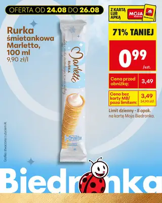 Biedronka - gazetka promocyjna Biedronkowe oszczędności od poniedziałku od poniedziałku 24.08 do środy 26.08 - strona 14