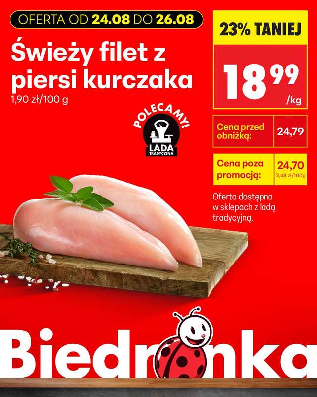 Biedronka - gazetka promocyjna Biedronkowe oszczędności od poniedziałku od poniedziałku 24.08 do środy 26.08 - strona 7