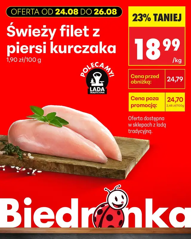 Biedronka - gazetka promocyjna Biedronkowe oszczędności od poniedziałku od poniedziałku 24.08 do środy 26.08 - strona 7