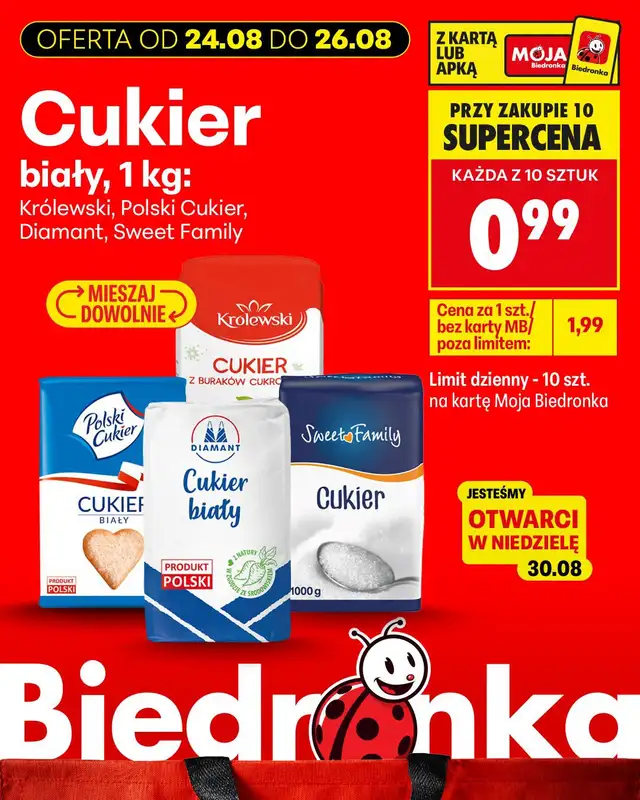 Biedronka - gazetka promocyjna Biedronkowe oszczędności od poniedziałku od poniedziałku 24.08 do środy 26.08 - strona 4