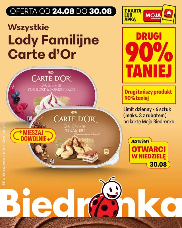 Biedronka - gazetka promocyjna Biedronkowe oszczędności od poniedziałku od poniedziałku 24.08 do środy 26.08 - strona 12