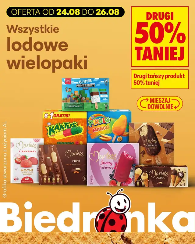 Biedronka - gazetka promocyjna Biedronkowe oszczędności od poniedziałku od poniedziałku 24.08 do środy 26.08 - strona 13
