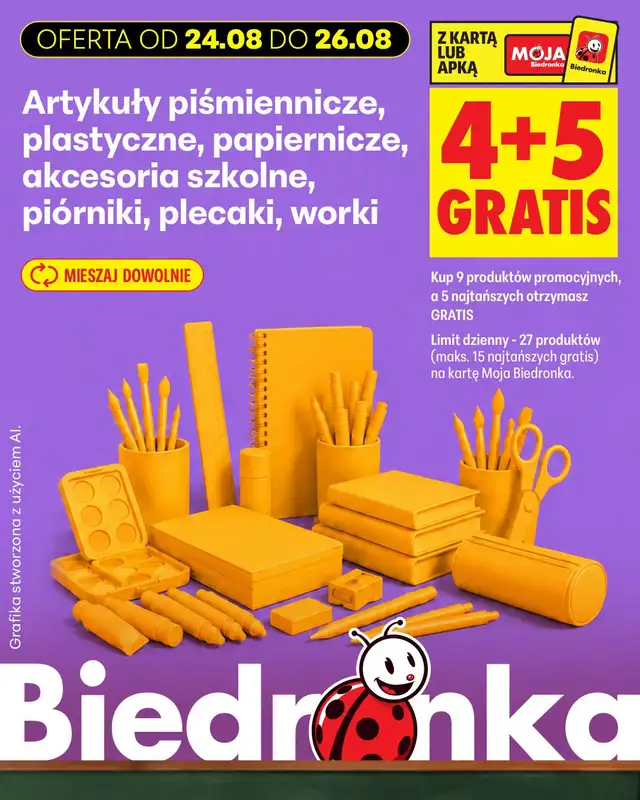 Biedronka - gazetka promocyjna Biedronkowe oszczędności od poniedziałku od poniedziałku 24.08 do środy 26.08 - strona 15