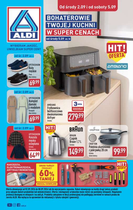 Aldi - gazetka promocyjna Aldi ma to coś! od środy 02.09 do soboty 05.09