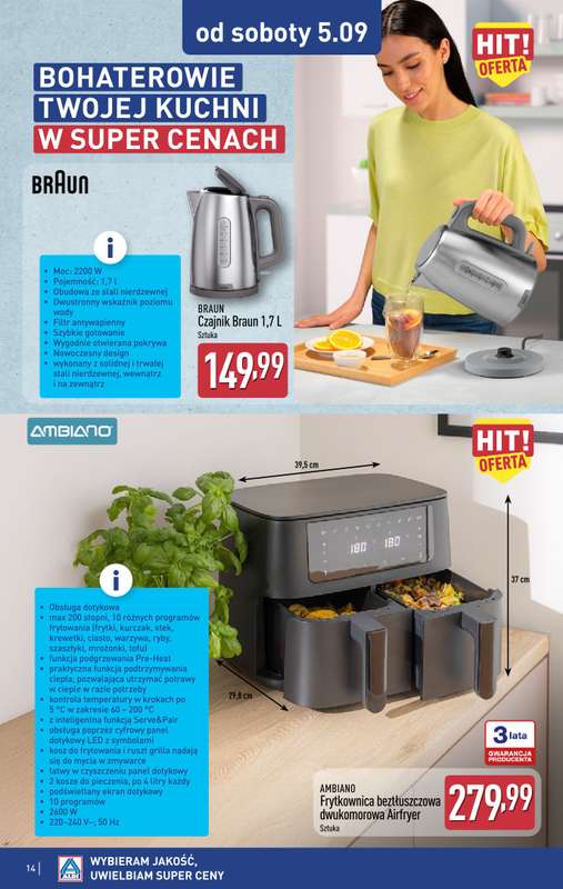 Aldi - gazetka promocyjna Aldi ma to coś! od środy 02.09 do soboty 05.09 - strona 14