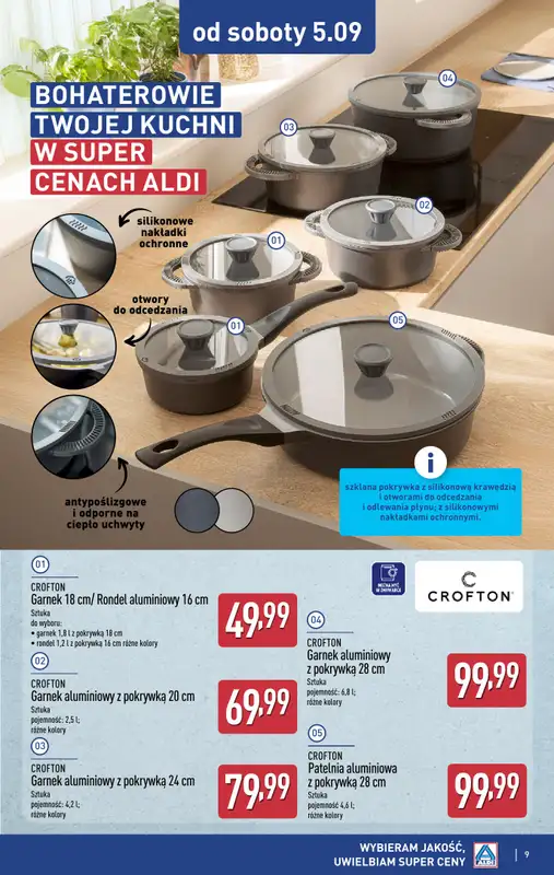 Aldi - gazetka promocyjna Aldi ma to coś! od środy 02.09 do soboty 05.09 - strona 9