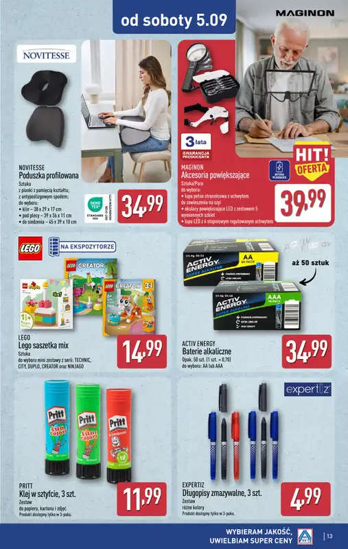 Aldi - gazetka promocyjna Aldi ma to coś! od środy 02.09 do soboty 05.09 - strona 13