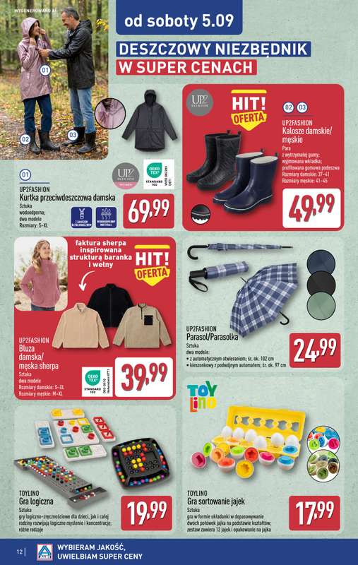 Aldi - gazetka promocyjna Aldi ma to coś! od środy 02.09 do soboty 05.09 - strona 12