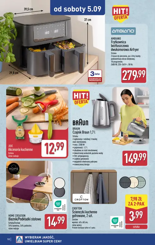 Aldi - gazetka promocyjna Aldi ma to coś! od środy 02.09 do soboty 05.09 - strona 10