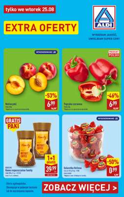 Aldi - gazetka promocyjna Super WTOREK w Aldi! od wtorku 25.08 do wtorku 25.08