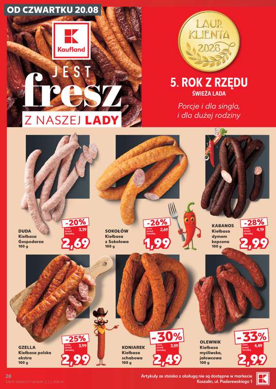 Kaufland - gazetka promocyjna Gazetka Tygodnia od czwartku 20.08 do środy 26.08 - strona 28
