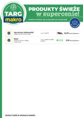 Makro - gazetka promocyjna Targ MAKRO - oferta świeża w super cenach! od poniedziałku 24.08 do niedzieli 30.08 - strona 8