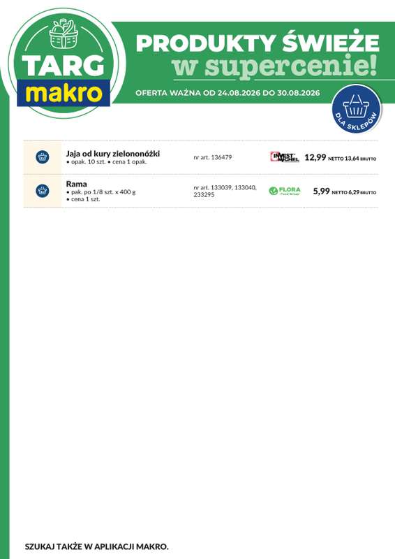 Makro - gazetka promocyjna Targ MAKRO - oferta świeża w super cenach! od poniedziałku 24.08 do niedzieli 30.08 - strona 8