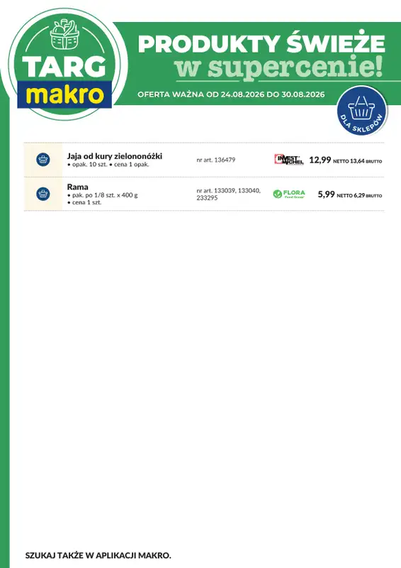 Makro - gazetka promocyjna Targ MAKRO - oferta świeża w super cenach! od poniedziałku 24.08 do niedzieli 30.08 - strona 8