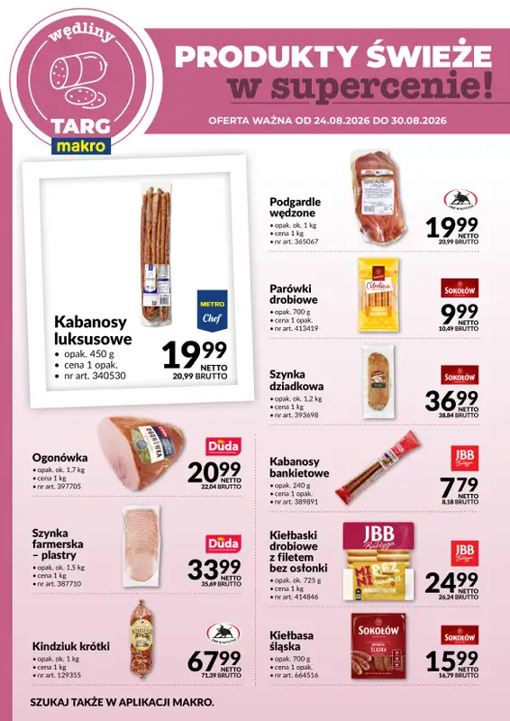 Makro - gazetka promocyjna Targ MAKRO - oferta świeża w super cenach!   - strona 3