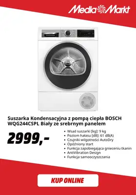 Media Markt - gazetka promocyjna Pralka + suszarka Bosch w zestawie taniej o 50% wartości pralki! od poniedziałku 24.08 do niedzieli 06.09 - strona 6