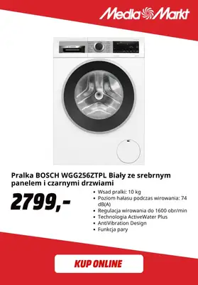 Media Markt - gazetka promocyjna Pralka + suszarka Bosch w zestawie taniej o 50% wartości pralki! od poniedziałku 24.08 do niedzieli 06.09 - strona 5