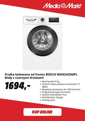 Media Markt - gazetka promocyjna Pralka + suszarka Bosch w zestawie taniej o 50% wartości pralki! od poniedziałku 24.08 do niedzieli 06.09 - strona 4