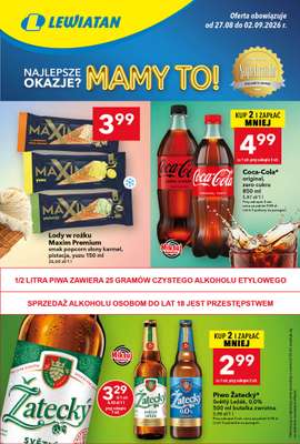 LEWIATAN - gazetka promocyjna Gazetka MAMY TO w Lewiatanie od czwartku 27.08 do środy 02.09