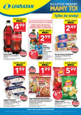 LEWIATAN - gazetka promocyjna W wielopakach taniej! od czwartku 27.08 do środy 02.09