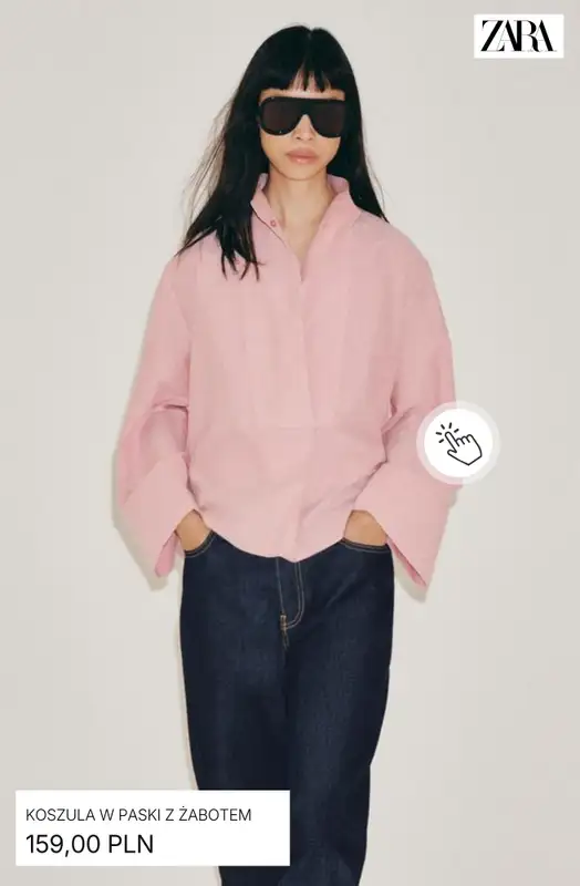 Zara - gazetka promocyjna Koszule damskie od poniedziałku 24.08 do środy 02.09 - strona 10