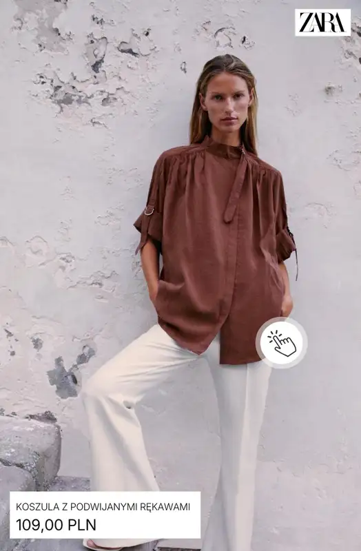 Zara - gazetka promocyjna Koszule damskie od poniedziałku 24.08 do środy 02.09 - strona 2