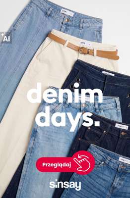 Sinsay - gazetka promocyjna Denim Days! od poniedziałku 24.08 do niedzieli 30.08