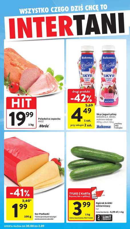 Intermarche - gazetka promocyjna Gazetka od czwartku 27.08 do środy 02.09 - strona 42