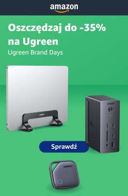 Amazon - gazetka promocyjna Do -35% na markę UGREEN od poniedziałku 24.08 