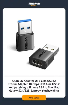 Amazon - gazetka promocyjna Do -35% na markę UGREEN od poniedziałku 24.08  - strona 9