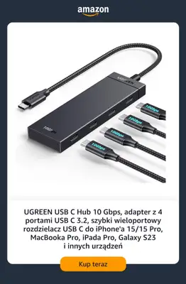 Amazon - gazetka promocyjna Do -35% na markę UGREEN od poniedziałku 24.08  - strona 3