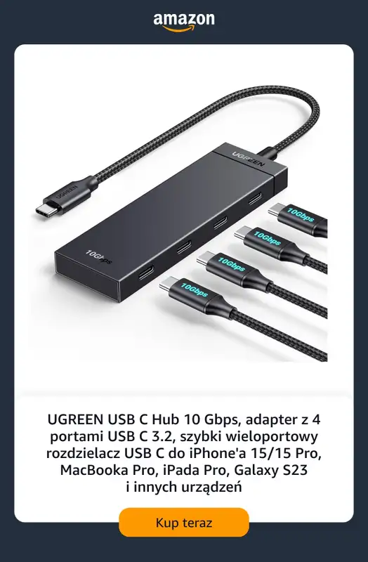 Amazon - gazetka promocyjna Do -35% na markę UGREEN od poniedziałku 24.08  - strona 3