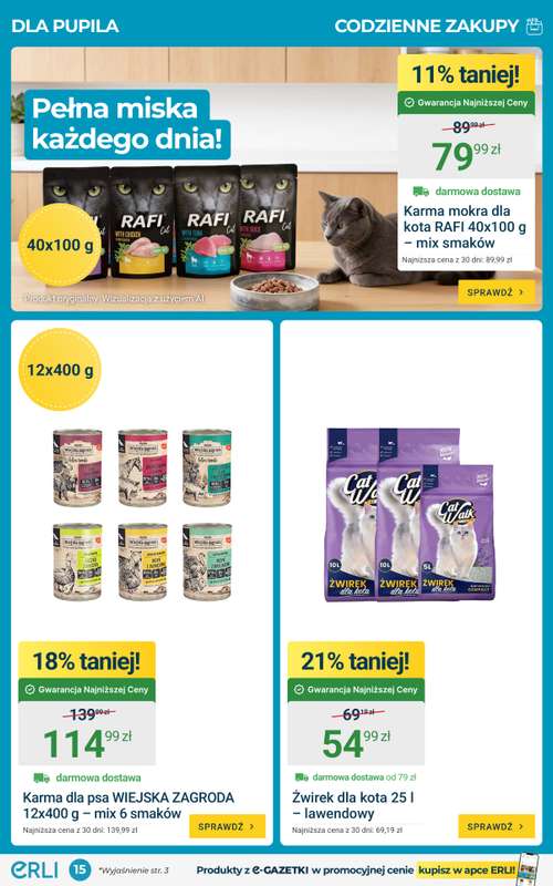 ERLI - gazetka promocyjna Gazetka  do niedzieli 30.08 - strona 15