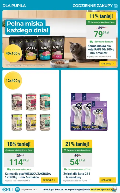ERLI - gazetka promocyjna Gazetka  do niedzieli 30.08 - strona 15