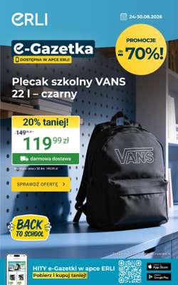 ERLI - gazetka promocyjna Gazetka  do niedzieli 30.08