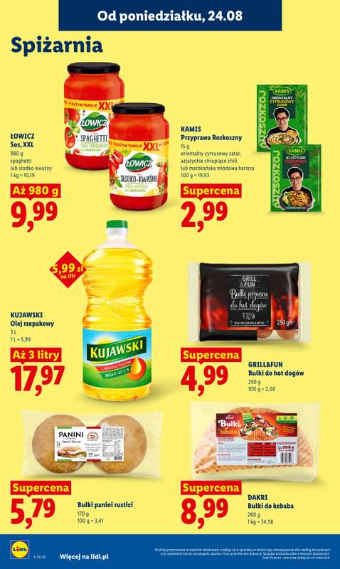 Lidl - gazetka promocyjna Oferta od poniedziałku od poniedziałku 24.08 do środy 26.08 - strona 84