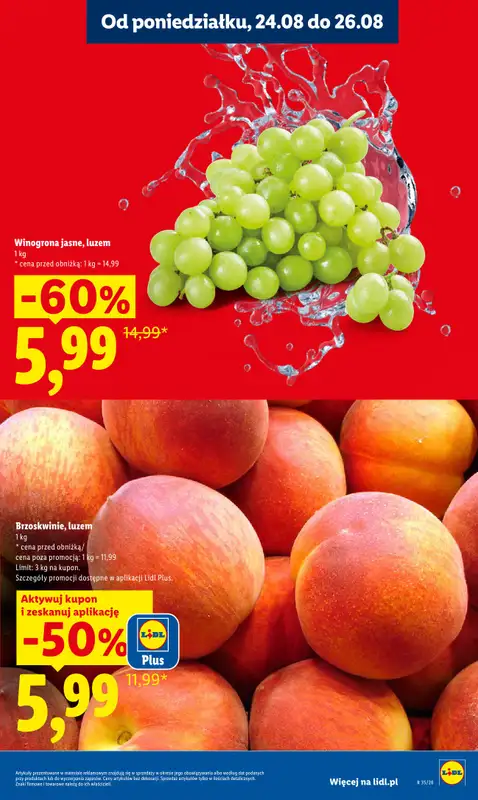 Lidl - gazetka promocyjna Oferta od poniedziałku od poniedziałku 24.08 do środy 26.08 - strona 17