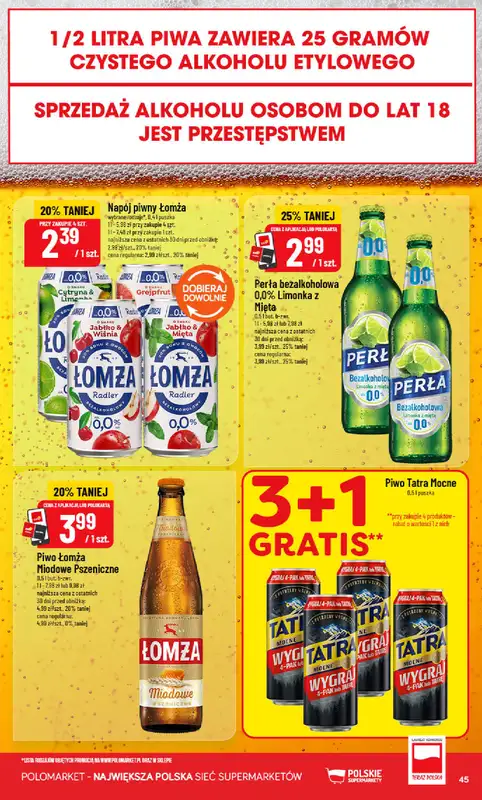 POLOmarket - gazetka promocyjna Gazetka od środy 26.08 do wtorku 01.09 - strona 45