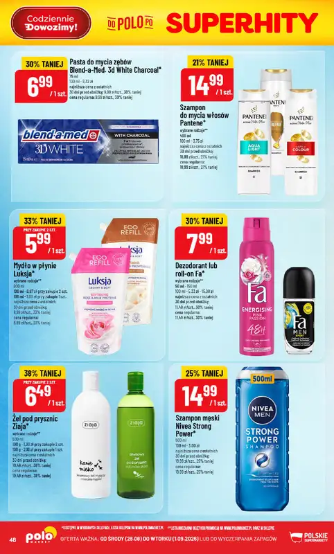 POLOmarket - gazetka promocyjna Gazetka od środy 26.08 do wtorku 01.09 - strona 48