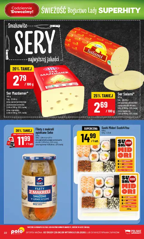 POLOmarket - gazetka promocyjna Gazetka od środy 26.08 do wtorku 01.09 - strona 22