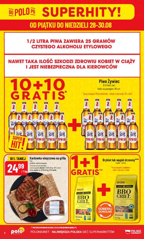 POLOmarket - gazetka promocyjna Gazetka od środy 26.08 do wtorku 01.09 - strona 4