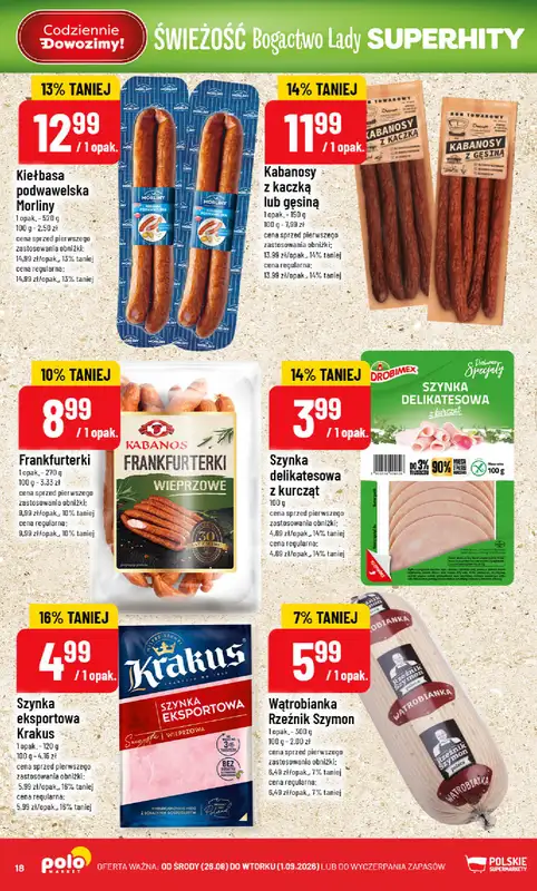 POLOmarket - gazetka promocyjna Gazetka od środy 26.08 do wtorku 01.09 - strona 18