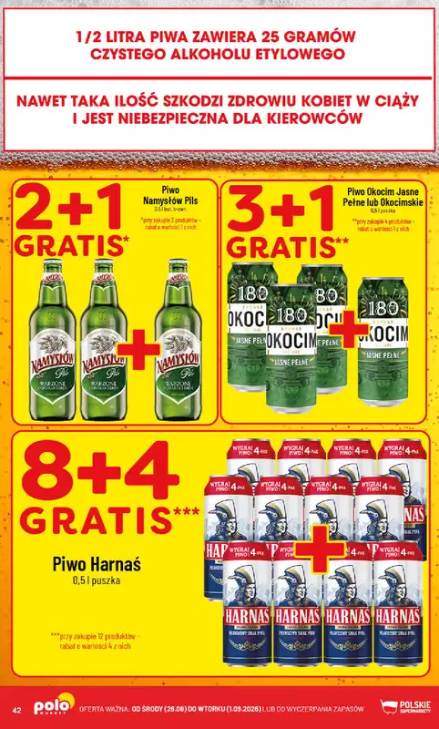 POLOmarket - gazetka promocyjna Gazetka od środy 26.08 do wtorku 01.09 - strona 42